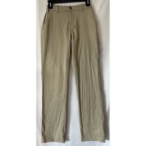 Chaps Flat Front Khaki Pants Boys SZ 18 Adjustable Waist EUC‎
